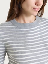 Maglia girocollo a righe pari Four Seasons Neri Donna - Ragno