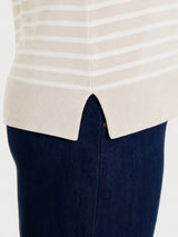 Maglia girocollo a righe pari Four Seasons Bianchi Donna - Ragno