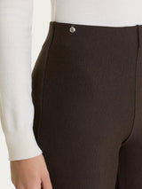 Pantalone ampio in Compact Marroni Donna - Ragno