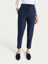 Pantalone jogger con tasche in Compact Blu Donna - Ragno