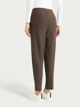 Pantalone jogger con tasche in Compact Marroni Donna - Ragno