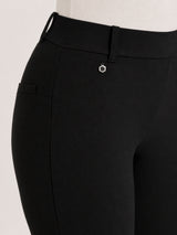 Pantalone a sigaretta con passanti in Compact Neri Donna - Ragno