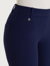 Pantalone a sigaretta con passanti in Compact Blu Donna - Ragno