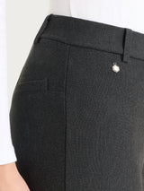 Pantalone a sigaretta con passanti in Compact Neri Donna - Ragno