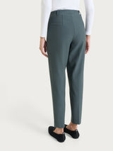 Pantalone a sigaretta con passanti in Compact Grigi Donna - Ragno