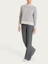 Lupetto a rombi in NaturalSoft Bianchi Donna - Ragno