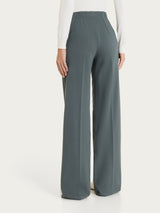Pantalone ampio con tasche in Winter Twill Grigi Donna - Ragno