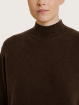 Lupetto con punto riso in Soft Wool Marroni Donna - Ragno