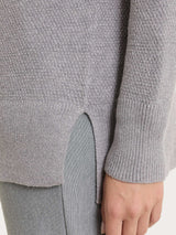 Cardigan con scollo a V e punto riso in Lurex NaturalSoft Neri Donna - Ragno