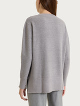 Maglia girocollo con punto riso in Lurex NaturalSoft Neri Donna - Ragno