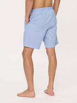 Pantaloncino corto in navetta di cotone Blu Uomo - Ragno