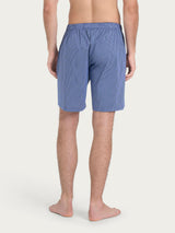 Pantaloncino corto in navetta di cotone Blu Uomo - Ragno