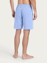 Pantaloncino corto in navetta di cotone Blu Uomo - Ragno