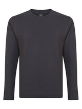 Comfort - Maglietta girocollo a manica lunga in cotone elasticizzato - - Ragno