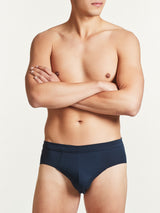 Comfort - Slip in cotone elasticizzato Blu Uomo - Ragno