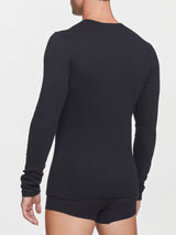 Maglia girocollo in caldo cotone Neri Uomo - Ragno