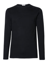 Maglia girocollo in Thermo Cotton Neri Uomo - Ragno