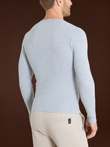 Maglia girocollo in Thermo Cotton Neri Uomo - Ragno