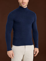 Dolcevita in Thermo Cotton Blu Uomo - Ragno