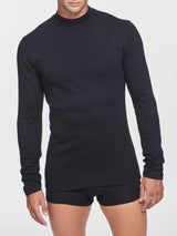 Lupetto in Thermo Cotton Neri Uomo - Ragno