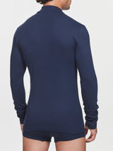Lupetto in Thermo Cotton Blu Uomo - Ragno