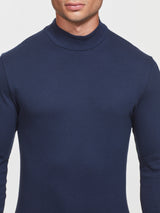 Lupetto in Thermo Cotton Blu Uomo - Ragno