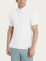 Polo in Eco Cotton Piquet Stretch Bianchi Uomo - Ragno