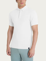 Polo in Cotton Piquet Stretch Bianchi Uomo - Ragno