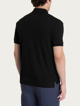 Polo in Cotton Piquet Stretch Neri Uomo - Ragno