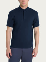 Polo in Eco Cotton Piquet Stretch Blu Uomo - Ragno