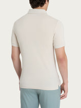 Polo in Eco Cotton Piquet Stretch Bianchi Uomo - Ragno