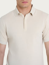 Polo in Eco Cotton Piquet Stretch Bianchi Uomo - Ragno