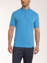 Polo in Cotton Piquet Stretch Azzurri Uomo - Ragno
