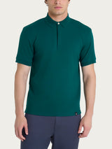 Polo in Cotton Piquet Stretch Verdi Uomo - Ragno