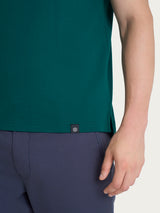 Polo in Cotton Piquet Stretch Verdi Uomo - Ragno