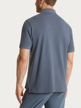 Polo in Cotton Piquet Stretch Neri Uomo - Ragno