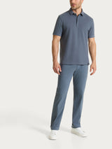Polo in Cotton Piquet Stretch Neri Uomo - Ragno