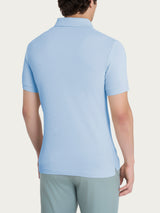 Polo in Eco Cotton Piquet Stretch Azzurri Uomo - Ragno