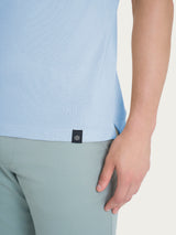 Polo in Cotton Piquet Stretch Azzurri Uomo - Ragno