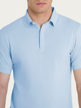 Polo in Cotton Piquet Stretch Azzurri Uomo - Ragno