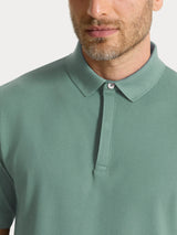 Polo in Eco Cotton Piquet Stretch Verdi Uomo - Ragno