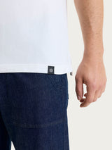 Maglietta girocollo in Cotton Piquet Stretch Bianchi Uomo - Ragno