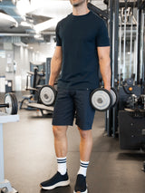 Maglietta girocollo in Eco Cotton Piquet Stretch Blu Uomo - Ragno