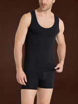 Hi-Tech - Canottiera in jersey di cotone elasticizzato Neri Uomo - Ragno