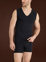 Hi-Tech - Smanicato in jersey di cotone elasticizzato Neri Uomo - Ragno