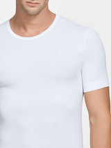 Hi-Tech - Maglietta in jersey di cotone elasticizzato Bianchi Uomo - Ragno