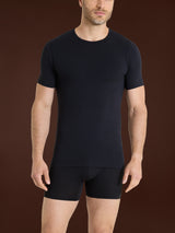 Hi-Tech - Maglietta in jersey di cotone elasticizzato Neri Uomo - Ragno