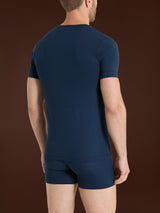 Hi-Tech - Maglietta in jersey di cotone elasticizzato Blu Uomo - Ragno