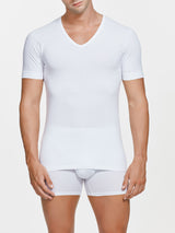 Hi-Tech - Maglietta in jersey di cotone elasticizzato Bianchi Uomo - Ragno