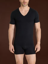 Hi-Tech - Maglietta in jersey di cotone elasticizzato Neri Uomo - Ragno